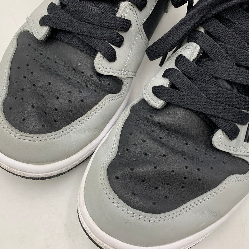 【中古品】【メンズ】 NIKE ナイキ AIR JORDAN 1 RETRO HIGH OG 55508-035 エア ジョーダン 1 レトロ ハイ OG スニーカー シューズ 靴 160-260506-as-01-izu サイズ：28.5cm カラー：BLACK/LIGHT SMOKE GREY-WHITE 万代Net店