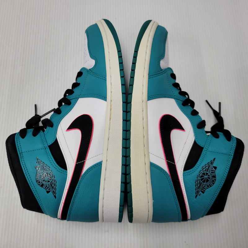 【中古品】【メンズ】 NIKE ナイキ AIR JORDAN 1 MID SE 852542-306 エアジョーダン1 ミッド SE スニーカー シューズ 靴 160-260506-as-09-izu サイズ：28cm カラー：TURBO GREEN/BLACK-HYPER PINK 万代Net店