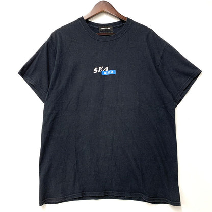 【中古品】【メンズ】 WIND AND SEA × GOD SELECTION XXX ウィンダンシ―×ゴットセレクショントリプルエックス BACK CIRCLE PRINNT SS TEE バック サークル プリント ショートスリーブ ティー トップス 半袖 142-260517-cs-14-izu サイズ：不明 カラー：ブラック 万代Net店