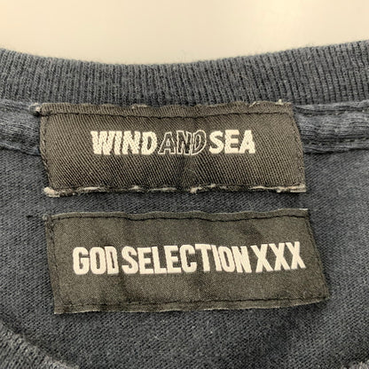 【中古品】【メンズ】 WIND AND SEA × GOD SELECTION XXX ウィンダンシ―×ゴットセレクショントリプルエックス BACK CIRCLE PRINNT SS TEE バック サークル プリント ショートスリーブ ティー トップス 半袖 142-260517-cs-14-izu サイズ：不明 カラー：ブラック 万代Net店