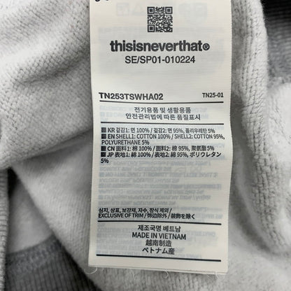 【中古品】【メンズ】 THISISNEVERTHAT ディスイズネバーザット TN253TSWHA02 T.N.T. CLASSIC HDP HALF ZIP SWEATSHIRT ハーフ ジップ スウェットシャツ トップス 長袖 142-260517-cs-15-izu サイズ：XL カラー：グレー 万代Net店