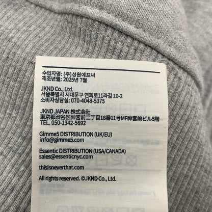 【中古品】【メンズ】 THISISNEVERTHAT ディスイズネバーザット TN253TSWHA02 T.N.T. CLASSIC HDP HALF ZIP SWEATSHIRT ハーフ ジップ スウェットシャツ トップス 長袖 142-260517-cs-15-izu サイズ：XL カラー：グレー 万代Net店