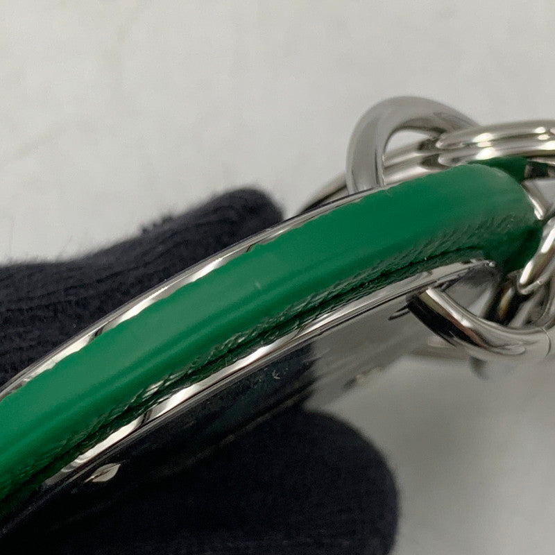 【中古品】【メンズ/レディース】 LOUIS VUITTON ルイ・ヴィトン M01746 RM4213 LV CIRCLE BAG CHARM & KEY HOLDER VERT サークル バッグ チャーム キーホルダー 服飾雑貨 179-260506-cs-04-izu カラー：シルバー×グリーン 万代Net店