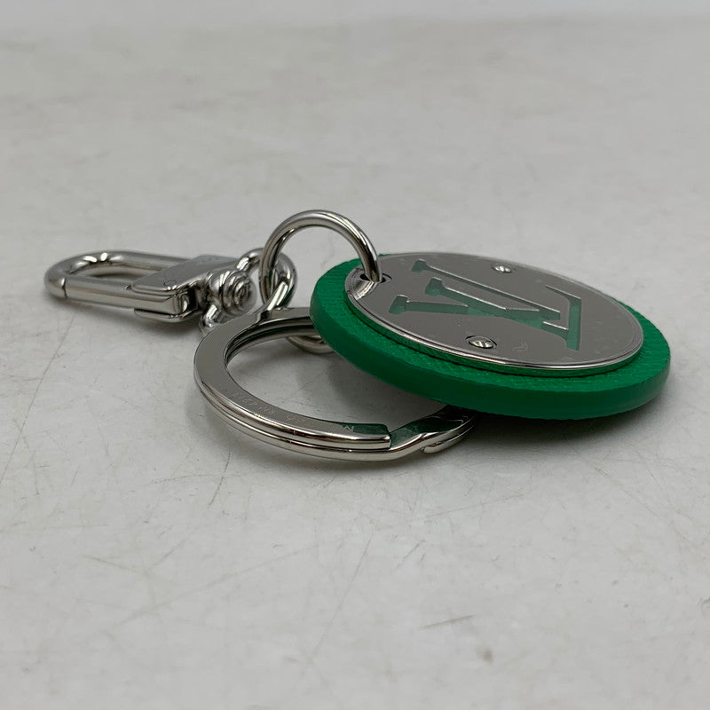 【中古品】【メンズ/レディース】 LOUIS VUITTON ルイ・ヴィトン M01746 RM4213 LV CIRCLE BAG CHARM & KEY HOLDER VERT サークル バッグ チャーム キーホルダー 服飾雑貨 179-260506-cs-04-izu カラー：シルバー×グリーン 万代Net店