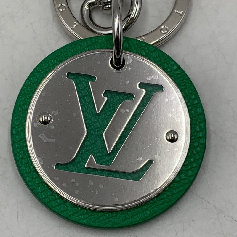 【中古品】【メンズ/レディース】 LOUIS VUITTON ルイ・ヴィトン M01746 RM4213 LV CIRCLE BAG CHARM & KEY HOLDER VERT サークル バッグ チャーム キーホルダー 服飾雑貨 179-260506-cs-04-izu カラー：シルバー×グリーン 万代Net店