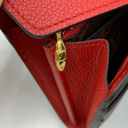 【中古美品】【レディース】 LOUIS VUITTON ルイ・ヴィトン M58414 モノグラム ポルトフォイユ パラス 長財布 財布 179-260506-cs-05-izu カラー：ブラウン×レッド 万代Net店