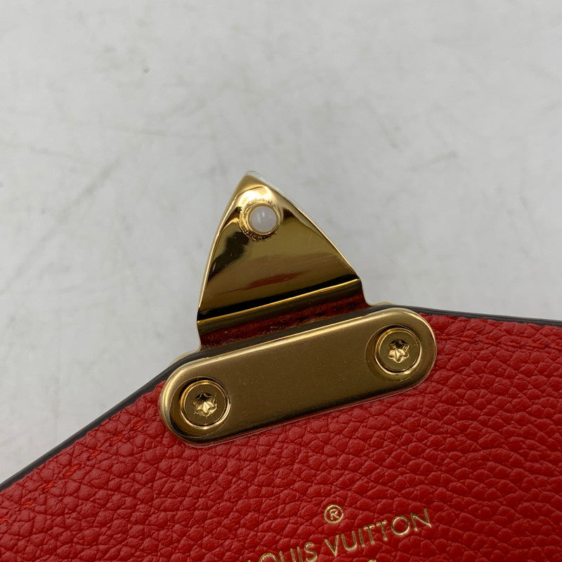 【中古美品】【レディース】 LOUIS VUITTON ルイ・ヴィトン M58414 モノグラム ポルトフォイユ パラス 長財布 財布 179-260506-cs-05-izu カラー：ブラウン×レッド 万代Net店