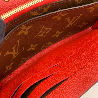 【中古美品】【レディース】 LOUIS VUITTON ルイ・ヴィトン M58414 モノグラム ポルトフォイユ パラス 長財布 財布 179-260506-cs-05-izu カラー：ブラウン×レッド 万代Net店