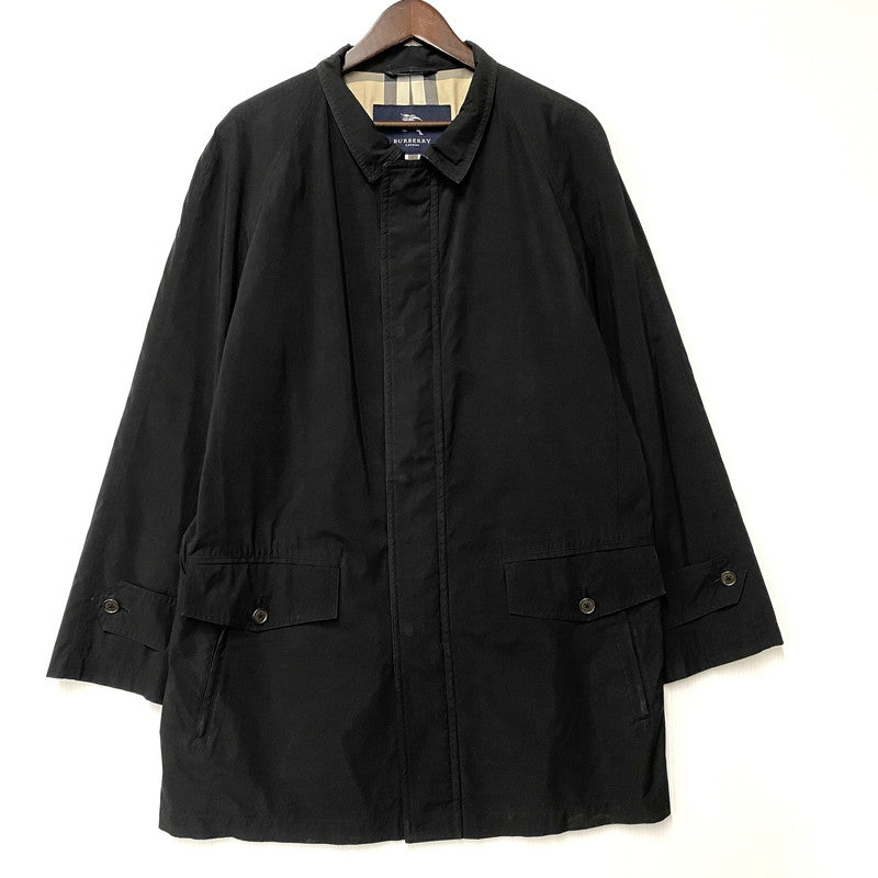 【中古品】【メンズ】 BURBERRY LONDON バーバリーロンドン MEDIUM COAT ミディアムコート ジャケット アウター 141-260506-as-33-izu サイズ：M カラー：ブラック 万代Net店