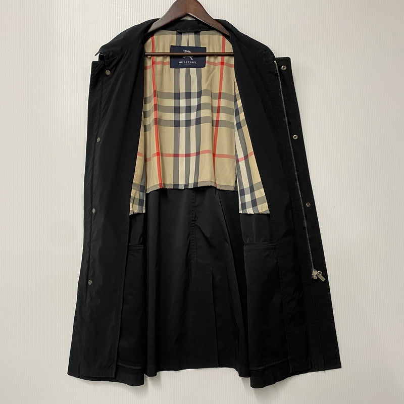 【中古品】【メンズ】 BURBERRY LONDON バーバリーロンドン MEDIUM COAT ミディアムコート ジャケット アウター 141-260506-as-33-izu サイズ：M カラー：ブラック 万代Net店