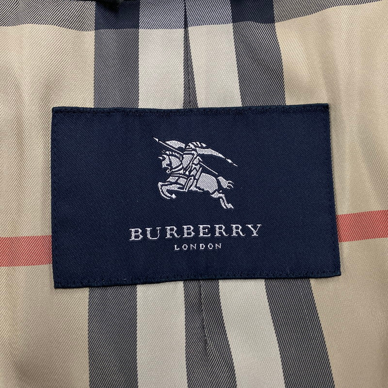 【中古品】【メンズ】 BURBERRY LONDON バーバリーロンドン MEDIUM COAT ミディアムコート ジャケット アウター 141-260506-as-33-izu サイズ：M カラー：ブラック 万代Net店