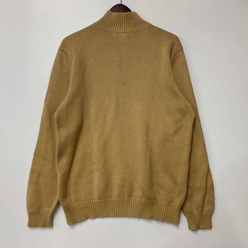 【中古品】【メンズ】 POLO BY RALPH LAUREN ポロバイラルフローレン KR-RL-LM-0160 HALF ZIP COTTON KNIT SWEATER ハーフ ジップ コットン ニット セーター トップス 長袖 146-260517-cs-18-izu サイズ：M カラー：ベージュ 万代Net店