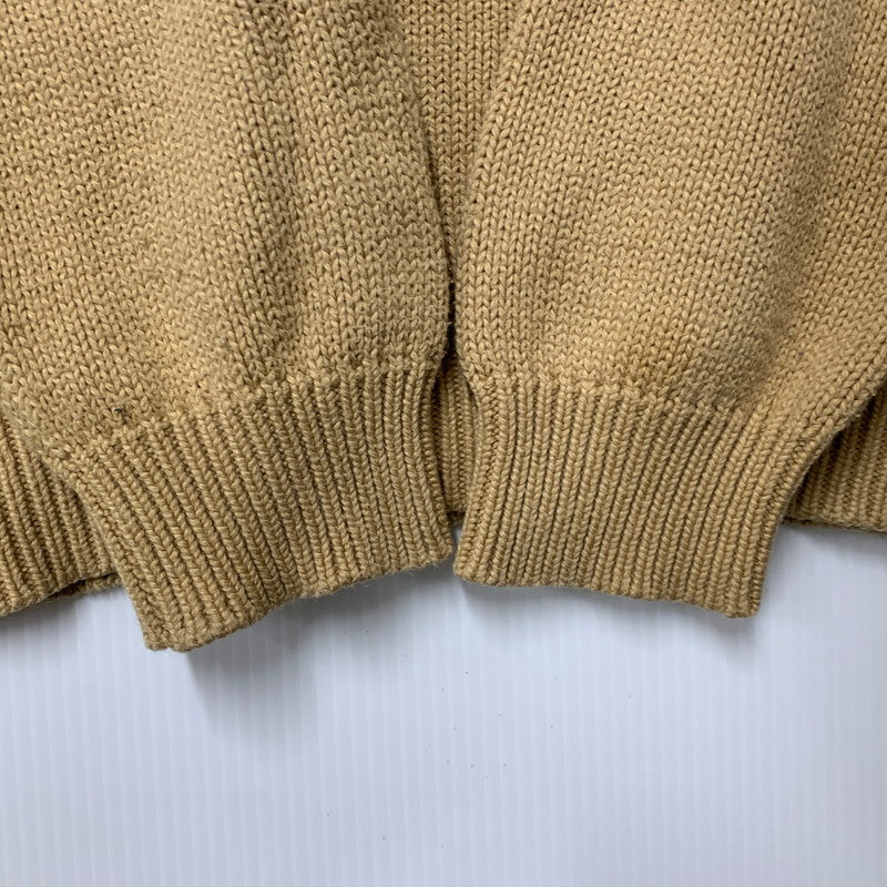 【中古品】【メンズ】 POLO BY RALPH LAUREN ポロバイラルフローレン KR-RL-LM-0160 HALF ZIP COTTON KNIT SWEATER ハーフ ジップ コットン ニット セーター トップス 長袖 146-260517-cs-18-izu サイズ：M カラー：ベージュ 万代Net店