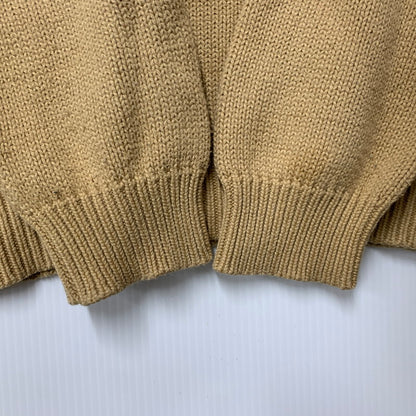 【中古品】【メンズ】 POLO BY RALPH LAUREN ポロバイラルフローレン KR-RL-LM-0160 HALF ZIP COTTON KNIT SWEATER ハーフ ジップ コットン ニット セーター トップス 長袖 146-260517-cs-18-izu サイズ：M カラー：ベージュ 万代Net店