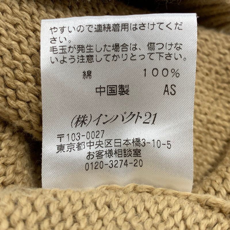 【中古品】【メンズ】 POLO BY RALPH LAUREN ポロバイラルフローレン KR-RL-LM-0160 HALF ZIP COTTON KNIT SWEATER ハーフ ジップ コットン ニット セーター トップス 長袖 146-260517-cs-18-izu サイズ：M カラー：ベージュ 万代Net店