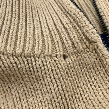 【中古品】【メンズ】 POLO BY RALPH LAUREN ポロバイラルフローレン KR-RL-LM-0160 HALF ZIP COTTON KNIT SWEATER ハーフ ジップ コットン ニット セーター トップス 長袖 146-260517-cs-18-izu サイズ：M カラー：ベージュ 万代Net店
