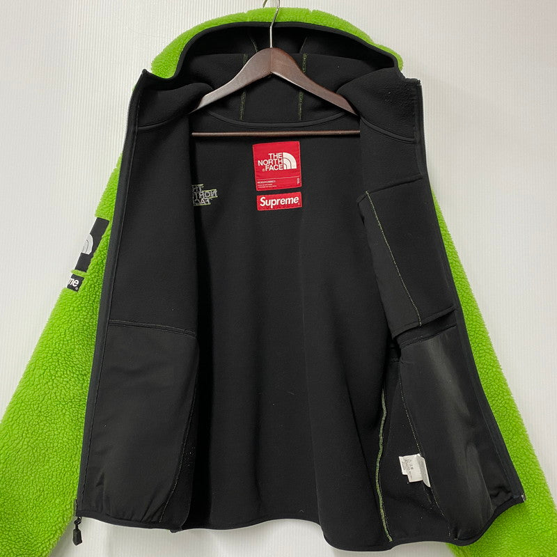 【中古品】【メンズ】 SUPREME×THE NORTH FACE シュプリーム×ザ・ノースフェイス NT62004I S LOGO HOODED FLEECE JACKET エス ロゴ フーデッド フリース ジャケット アウター 149-260507-cs-01-izu サイズ：S カラー：ライトグリーン 万代Net店