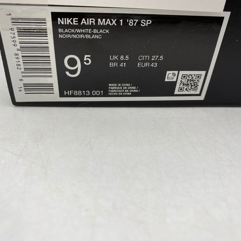 【中古品】【メンズ】 NIKE ナイキ × SUPREME シュプリーム AIR MAX 1 '87 SP HF8813-001 エアマックス1 '87 SP スニーカー シューズ 靴 160-260506-as-16-izu サイズ：27.5cm カラー：BLACK/WHITE-BLACK 万代Net店
