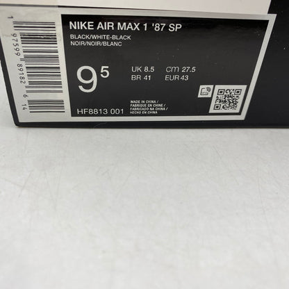 【中古品】【メンズ】 NIKE ナイキ × SUPREME シュプリーム AIR MAX 1 '87 SP HF8813-001 エアマックス1 '87 SP スニーカー シューズ 靴 160-260506-as-16-izu サイズ：27.5cm カラー：BLACK/WHITE-BLACK 万代Net店