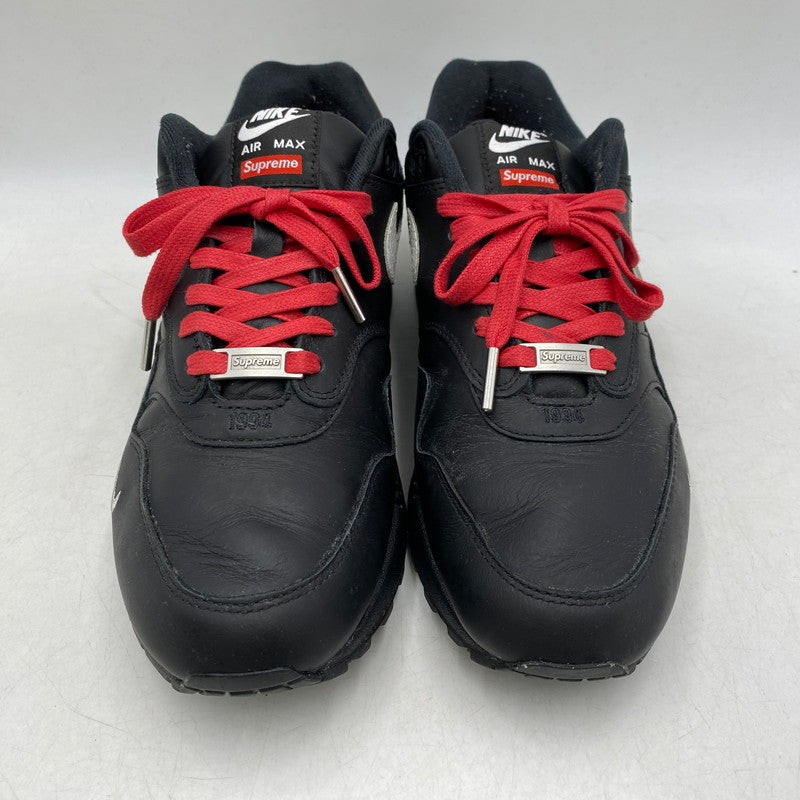 【中古品】【メンズ】 NIKE ナイキ × SUPREME シュプリーム AIR MAX 1 '87 SP HF8813-001 エアマックス1 '87 SP スニーカー シューズ 靴 160-260506-as-16-izu サイズ：27.5cm カラー：BLACK/WHITE-BLACK 万代Net店