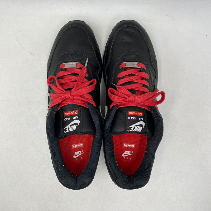 【中古品】【メンズ】 NIKE ナイキ × SUPREME シュプリーム AIR MAX 1 '87 SP HF8813-001 エアマックス1 '87 SP スニーカー シューズ 靴 160-260506-as-16-izu サイズ：27.5cm カラー：BLACK/WHITE-BLACK 万代Net店