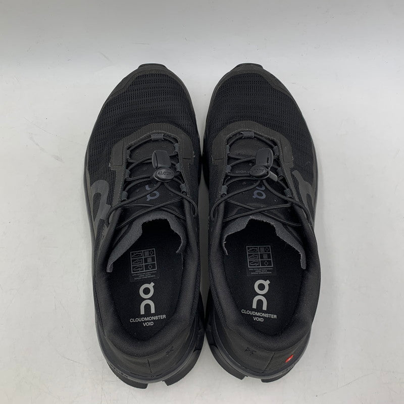 【中古品】【メンズ】 ON オン 3MF10671043 CLOUDMONSTER VOID クラウドモンスター ヴォイド スニーカー シューズ 靴 162-260507-cs-16-izu サイズ：28cm カラー：ブラック 万代Net店