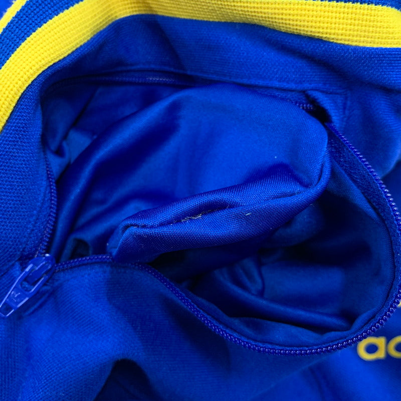 【中古品】【メンズ】 ADIDAS アディダス GE0812 復刻 ADICOLOR ARCHIVE TRACK PANTS アディカラー アーカイブ トラック パンツ ボトムス 159-260517-kh-08-izu サイズ：L カラー：ブルー×イエロー 万代Net店