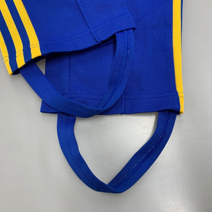 【中古品】【メンズ】 ADIDAS アディダス GE0812 復刻 ADICOLOR ARCHIVE TRACK PANTS アディカラー アーカイブ トラック パンツ ボトムス 159-260517-kh-08-izu サイズ：L カラー：ブルー×イエロー 万代Net店