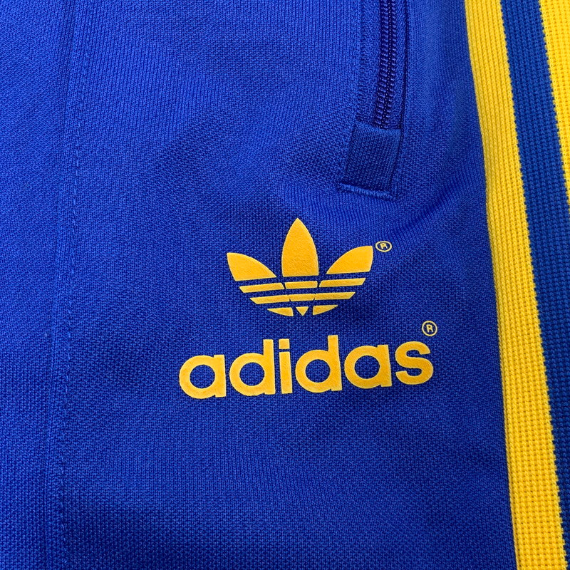 【中古品】【メンズ】 ADIDAS アディダス GE0812 復刻 ADICOLOR ARCHIVE TRACK PANTS アディカラー アーカイブ トラック パンツ ボトムス 159-260517-kh-08-izu サイズ：L カラー：ブルー×イエロー 万代Net店