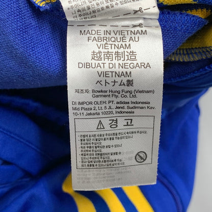 【中古品】【メンズ】 ADIDAS アディダス GE0812 復刻 ADICOLOR ARCHIVE TRACK PANTS アディカラー アーカイブ トラック パンツ ボトムス 159-260517-kh-08-izu サイズ：L カラー：ブルー×イエロー 万代Net店
