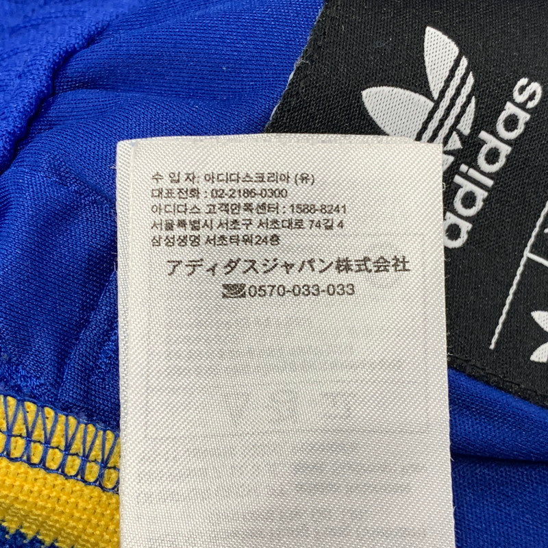 【中古品】【メンズ】 ADIDAS アディダス GE0812 復刻 ADICOLOR ARCHIVE TRACK PANTS アディカラー アーカイブ トラック パンツ ボトムス 159-260517-kh-08-izu サイズ：L カラー：ブルー×イエロー 万代Net店