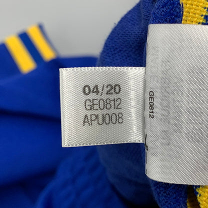 【中古品】【メンズ】 ADIDAS アディダス GE0812 復刻 ADICOLOR ARCHIVE TRACK PANTS アディカラー アーカイブ トラック パンツ ボトムス 159-260517-kh-08-izu サイズ：L カラー：ブルー×イエロー 万代Net店