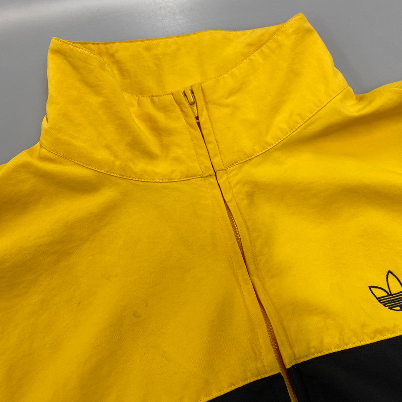 【中古品】【メンズ】 ADIDAS アディダス DV3118 BLOCKED WARM UP JACKET ブロック ウォーム アップ ジャケット アウター 148-260518-cs-12-izu サイズ：O カラー：イエロー×ブラック 万代Net店