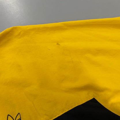 【中古品】【メンズ】 ADIDAS アディダス DV3118 BLOCKED WARM UP JACKET ブロック ウォーム アップ ジャケット アウター 148-260518-cs-12-izu サイズ：O カラー：イエロー×ブラック 万代Net店