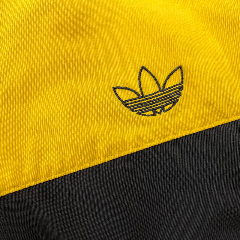 【中古品】【メンズ】 ADIDAS アディダス DV3118 BLOCKED WARM UP JACKET ブロック ウォーム アップ ジャケット アウター 148-260518-cs-12-izu サイズ：O カラー：イエロー×ブラック 万代Net店