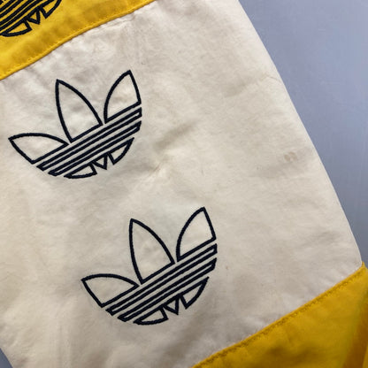 【中古品】【メンズ】 ADIDAS アディダス DV3118 BLOCKED WARM UP JACKET ブロック ウォーム アップ ジャケット アウター 148-260518-cs-12-izu サイズ：O カラー：イエロー×ブラック 万代Net店