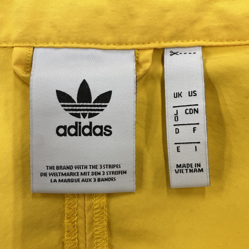 【中古品】【メンズ】 ADIDAS アディダス DV3118 BLOCKED WARM UP JACKET ブロック ウォーム アップ ジャケット アウター 148-260518-cs-12-izu サイズ：O カラー：イエロー×ブラック 万代Net店