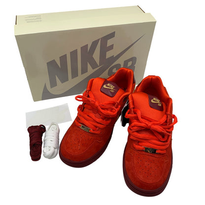 【中古美品】【メンズ】 NIKE SB×PAUL RODRIGUEZ ナイキエスビー×ポールロドリゲス IQ5648-600 P-ROD 1 ピーロッドワン スニーカー シューズ 靴 160-260507-cs-13-izu サイズ：26.5cm カラー：HABANERO RED/CLUB GOLD/TEAM RED 万代Net店