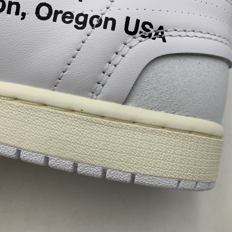 【中古美品】【メンズ】 NIKE×VIRGIL ABLOH ARCHIVE (V.A.A.) ナイキ×ヴァージルアブローアーカイブ AA3834-100 AIR JORDAN 1 RETRO HIGH OG エア ジョーダン レトロ ハイ オージー スニーカー シューズ 靴 160-260507-cs-11-izu サイズ：28cm カラー：WHITE/WHITE 万代Net店