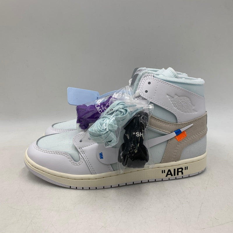 【中古美品】【メンズ】 NIKE×VIRGIL ABLOH ARCHIVE (V.A.A.) ナイキ×ヴァージルアブローアーカイブ AA3834-100 AIR JORDAN 1 RETRO HIGH OG エア ジョーダン レトロ ハイ オージー スニーカー シューズ 靴 160-260507-cs-11-izu サイズ：28cm カラー：WHITE/WHITE 万代Net店