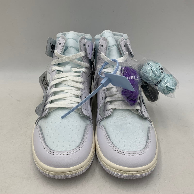 【中古美品】【メンズ】 NIKE×VIRGIL ABLOH ARCHIVE (V.A.A.) ナイキ×ヴァージルアブローアーカイブ AA3834-100 AIR JORDAN 1 RETRO HIGH OG エア ジョーダン レトロ ハイ オージー スニーカー シューズ 靴 160-260507-cs-11-izu サイズ：28cm カラー：WHITE/WHITE 万代Net店
