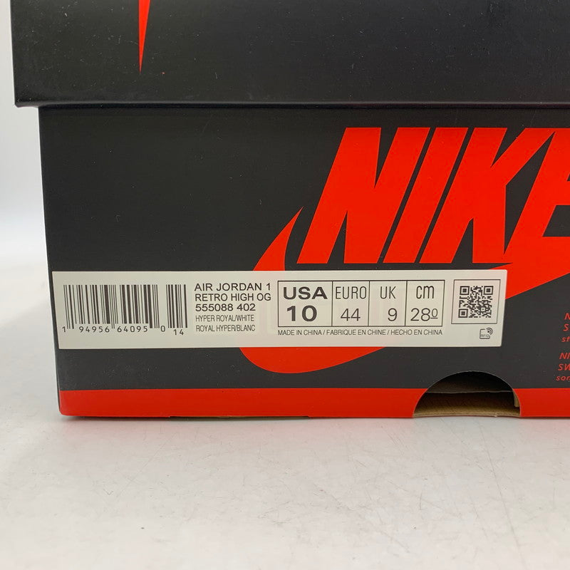 【中古美品】【メンズ】 NIKE ナイキ 555088-402 AIR JORDAN 1 HIGH OG エア ジョーダン ワン ハイ オージー スニーカー シューズ 靴 160-260507-cs-12-izu サイズ：28cm カラー：HYPER ROYAL/WHITE-LIGHT SMOKE GREY 万代Net店