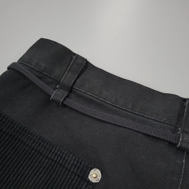 【中古品】【メンズ】 CVTVLIST カタリスト CORDUROY DOUBLEKNEE PAINT PANTS 2101110402 コーデュロイ 切替 ダブルニー ペイント パンツ 153-260508-as-10-izu サイズ：2 カラー：ブラック×レッド 万代Net店