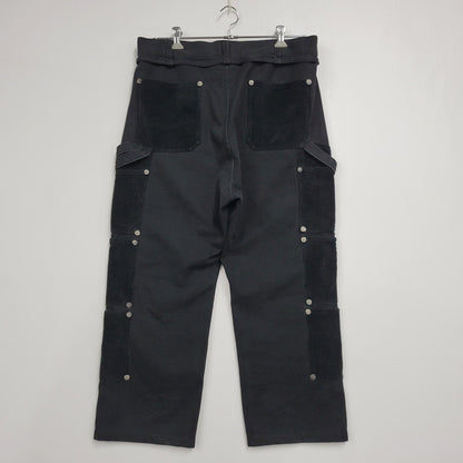 【中古品】【メンズ】 CVTVLIST カタリスト CORDUROY DOUBLEKNEE PAINT PANTS 2101110402 コーデュロイ 切替 ダブルニー ペイント パンツ 153-260508-as-10-izu サイズ：2 カラー：ブラック×レッド 万代Net店