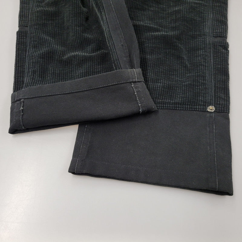 【中古品】【メンズ】 CVTVLIST カタリスト CORDUROY DOUBLEKNEE PAINT PANTS 2101110402 コーデュロイ 切替 ダブルニー ペイント パンツ 153-260508-as-10-izu サイズ：2 カラー：ブラック×レッド 万代Net店
