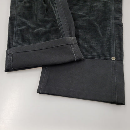 【中古品】【メンズ】 CVTVLIST カタリスト CORDUROY DOUBLEKNEE PAINT PANTS 2101110402 コーデュロイ 切替 ダブルニー ペイント パンツ 153-260508-as-10-izu サイズ：2 カラー：ブラック×レッド 万代Net店