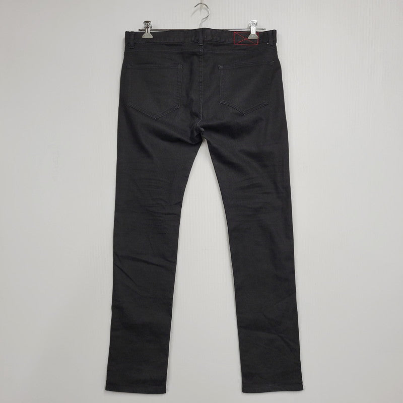 【中古品】【メンズ】 MLVINCE メルヴィンス ZIPFLY STRETCH DENIM PANTS ジップフライ ストレッチ デニムパンツ 153-260508-as-03-izu サイズ：34 カラー：ブラック 万代Net店