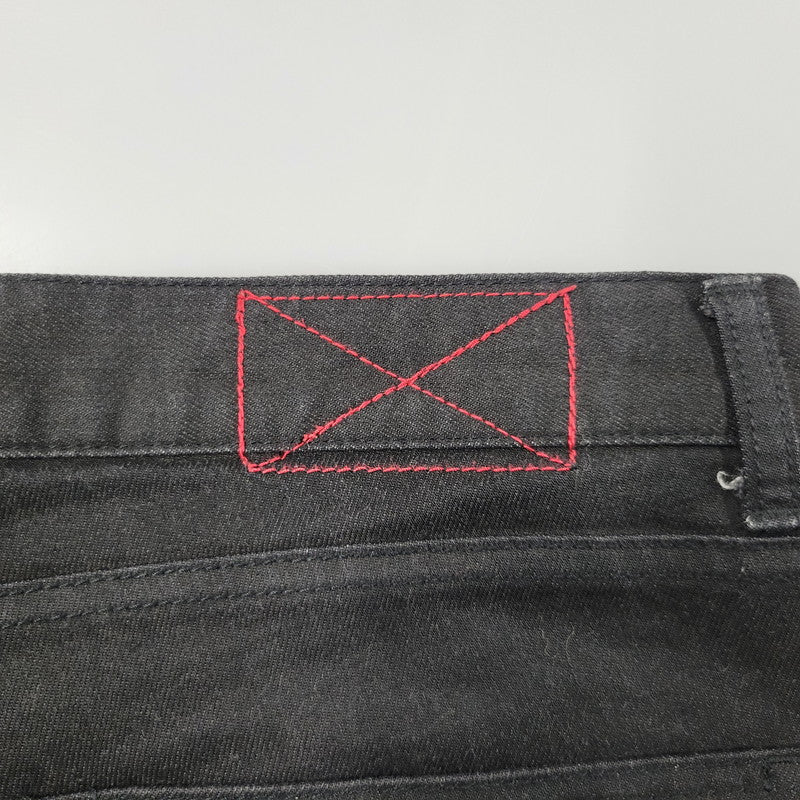 【中古品】【メンズ】 MLVINCE メルヴィンス ZIPFLY STRETCH DENIM PANTS ジップフライ ストレッチ デニムパンツ 153-260508-as-03-izu サイズ：34 カラー：ブラック 万代Net店
