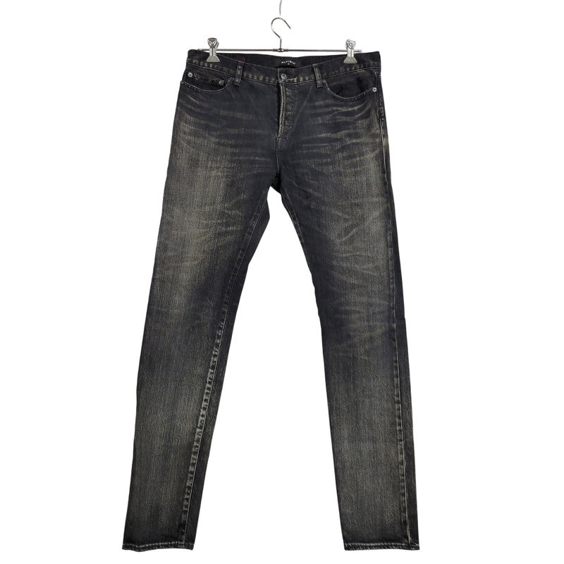 【中古品】【メンズ】 MLVINCE メルヴィンス BUTTONFLY SKINNY DENIM PANTS ボタンフライ スキニーデニムパンツ ジーンズ 153-260508-as-02-izu サイズ：34 カラー：ブラック 万代Net店