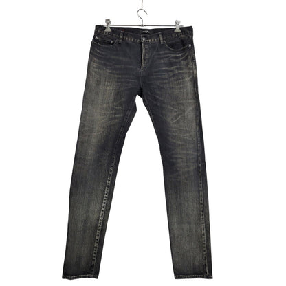 【中古品】【メンズ】 MLVINCE メルヴィンス BUTTONFLY SKINNY DENIM PANTS ボタンフライ スキニーデニムパンツ ジーンズ 153-260508-as-02-izu サイズ：34 カラー：ブラック 万代Net店